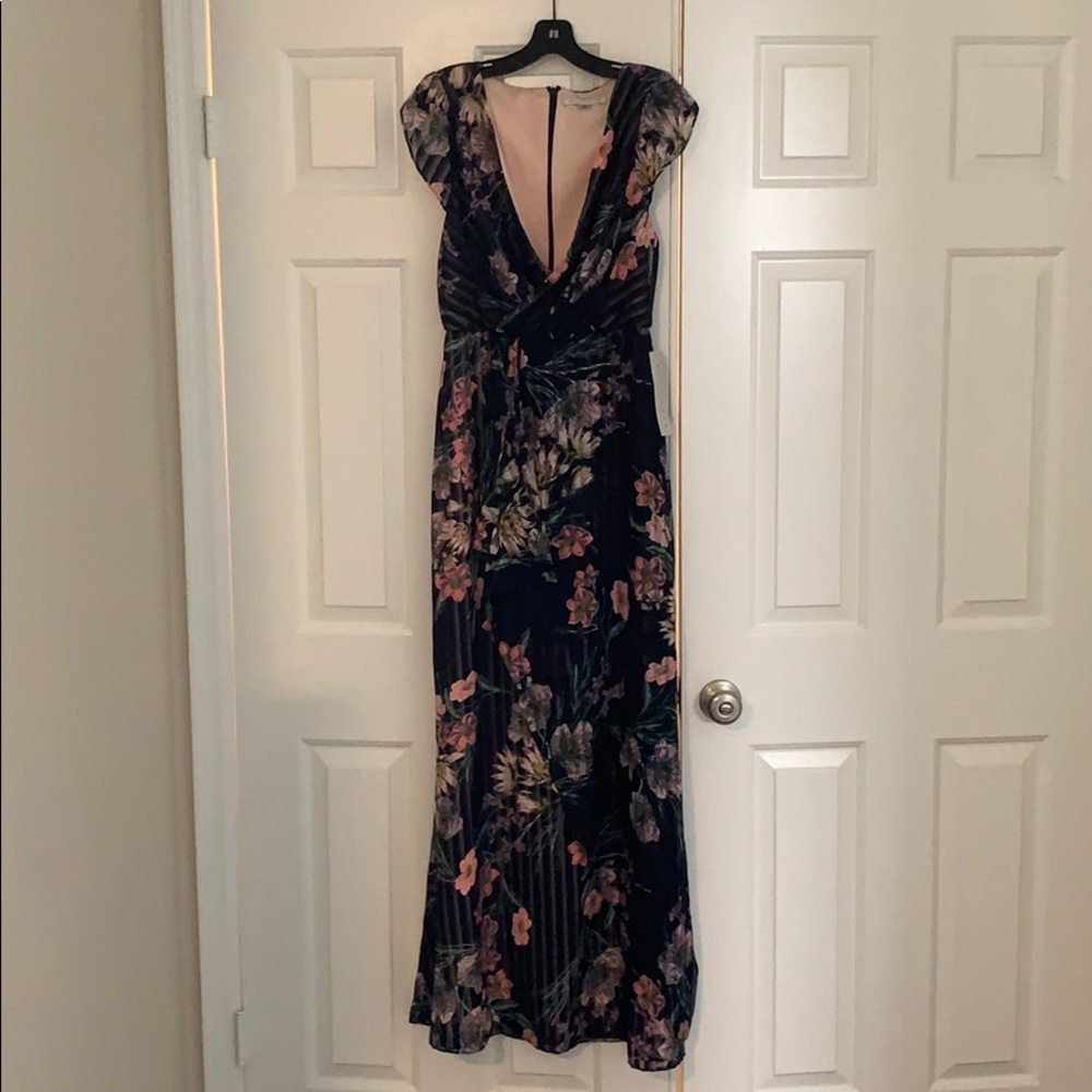 Kay unger floral stripe tulip sleeve 4